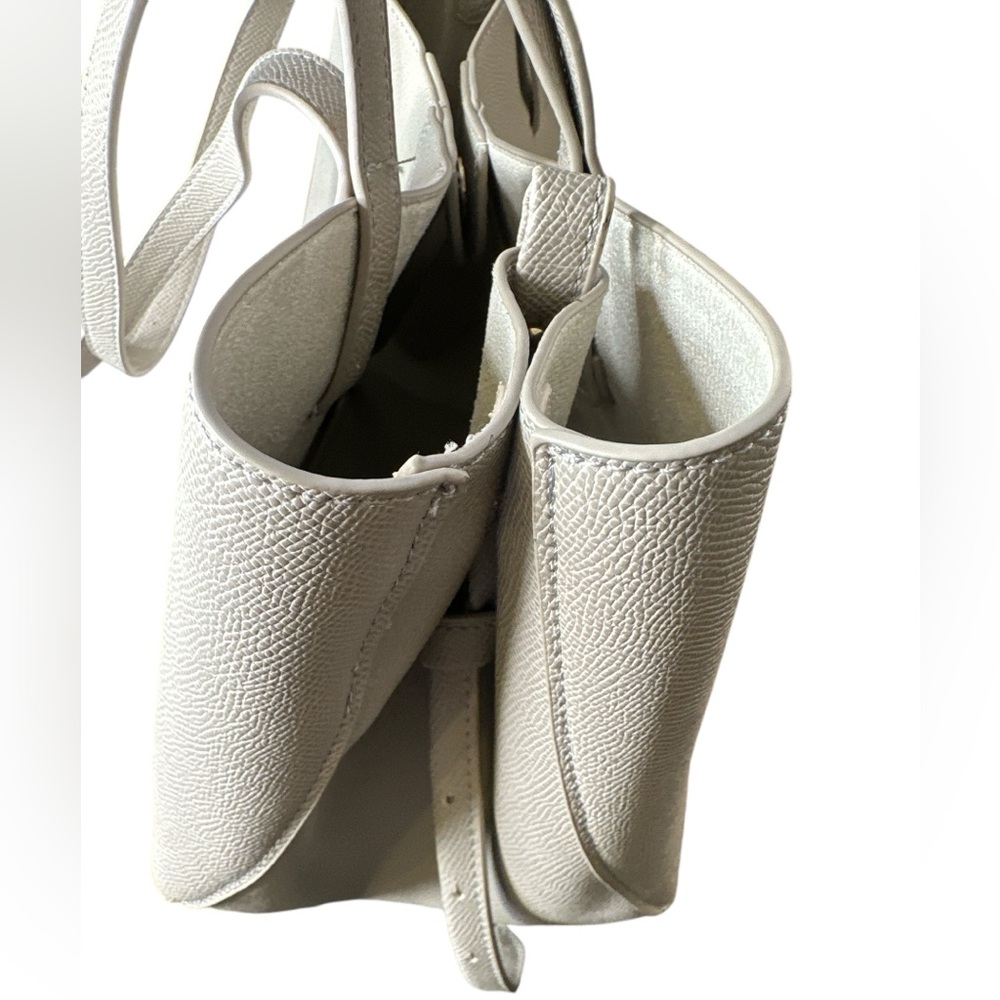 Taupe Faux Leather Tote Bag - Picture 3 of 9